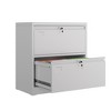 SUXXAN Metal Lateral File Cabinet, 30.24" H Lockable Files Cabinet, Ins Design Office Cabinet with 2 Drawers, Assembly Required,Black - 2 of 4