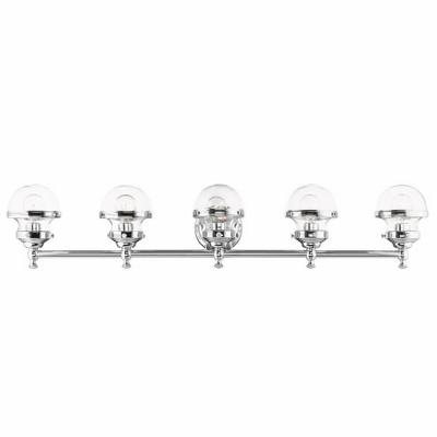 Livex Lighting Oldwick 5 - Light Vanity in  Polished Chrome