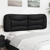 vidaXL Headboard Cushion Bedroom Hanging Bed Back Cushion Black Faux Leather - 60.2" - 4 of 4