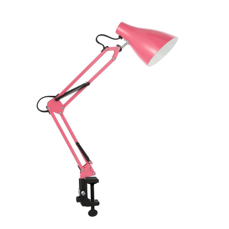 28.5" Odile Classic Industrial Adjustable Articulated Clamp-On Task Lamp (Includes LED Light Bulb) - JONATHAN Y, 1 of 9
