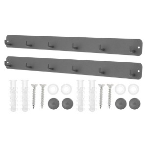 Unique Bargains Coat Hooks Wall Mount with Coat Hooks for Entryway Bathrooms - 1 of 4