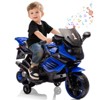 Jojoka 6V Kids Electric Motorcycle, Ride On Bike with Training Wheels, Headlight, Horn, Music, Battery Powered Toy for Toddlers - 3 of 4