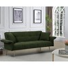 DOMETOUR 70.1 Inch Futon Sofa Bed for Living Room Bedroom, Convertible Sofa Bed Sleeper Loveseat with Armrests and 2 Pillows - 4 of 4