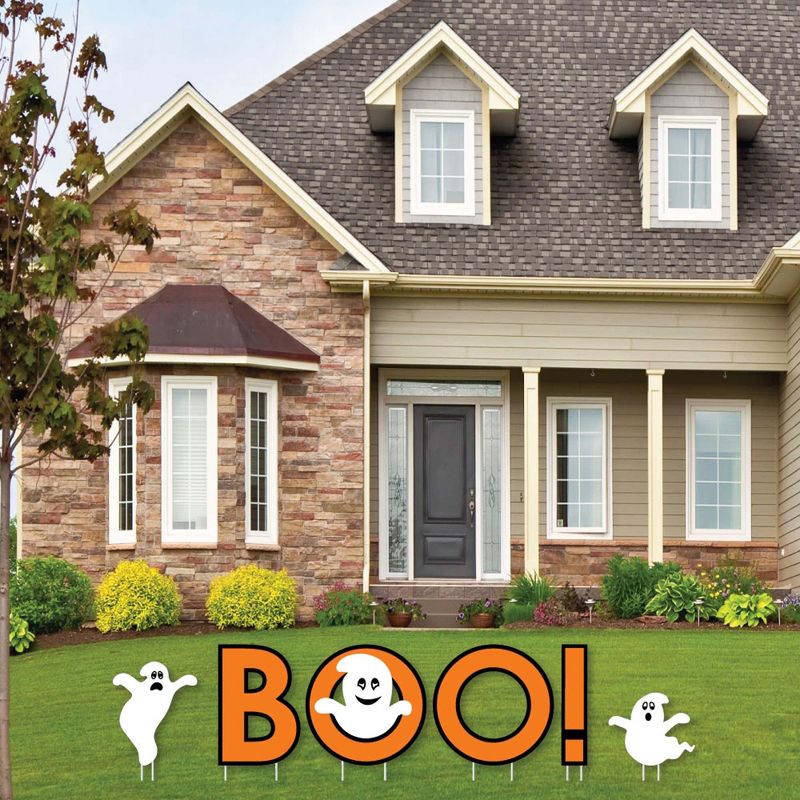 Big Dot of Happiness Spooky Ghost - Yard Sign Outdoor Lawn Decorations - Halloween Party Yard Signs - Boo, 4 of 10