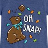 Girls' - Instant Message - Oh Snap Chocolate Bunny Fitted Short Sleeve Graphic T-Shirt - 2 of 4