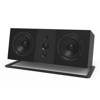 Kanto S10 Black Low-Profile Angled Sound Bar and Speaker Stand
