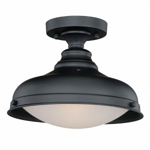 Vaxcel Keenan 1 - Light Flush Mount in  Oil Rubbed Bronze - 1 of 4