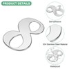 Unique Bargains 304 Stainless Steel Self-adhesive Rust Resistant Outdoor Use House Number 1 Pc - 2 of 4
