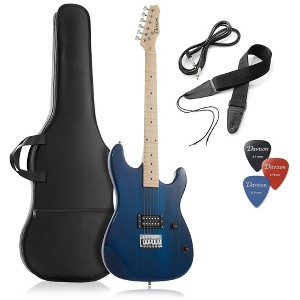 Davison 39-Inch Full-Size Electric Guitar with Humbucker Pickup - Includes Padded Gig Bag & Accessories - 1 of 4