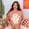 Simply Sage Market Women's Let's Have A Good Day Short Sleeve Garment Dyed Tee - 3 of 3