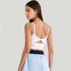Anna-Kaci Active Women's Scoop Neck Spaghetti Strap Sports Bra with Smooth Finish - 4 of 4