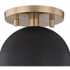 Mitzi Haley 1 - Light Flush Mount in  Polished Nickel/Black - 2 of 4