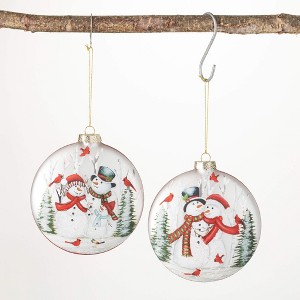 5.5"H Sullivans Snowman Ornament - Set of 2  Multicolored Christmas Ornaments - 1 of 2