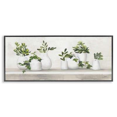 Stupell Industries Traditional Potted Cottage Plants, 30" x 13"