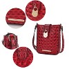 MKF Collection Avery Women’s Croc-Embossed Vegan Leather Crossbody Versatile Bag by Mia K - 4 of 4
