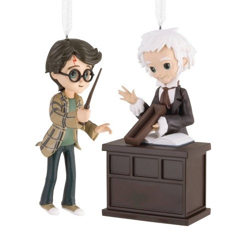 Hallmark 2pc Harry Potter and Ollivander Christmas Tree Ornament Set: Hogwarts, Diagon Alley, Indoor Decoration - image 1 of 4