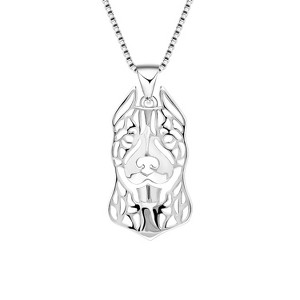 Pit Bull Terrier Dog Pendant Necklace Women Ginger Lyne Collection - 1 of 4