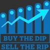 Men's Design By Humans Buy The Dip Sell The Rip By MadderTees Tank Top - 2 of 2