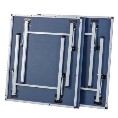 Compact Blue Folding Table Tennis Table with Net Included