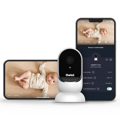 Owlet Cam Smart Baby Monitor - Hd Video Monitor With Encrypted Wifi, Humidity, Room Temp, Night Vision & 2-way Talk : Target