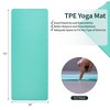 SEVOBAL Premium Non-Slip Yoga Mat Extra Thick Exercise Mat Dual Texture Design for Superior Grip Comfort, Green, 72.1"*24"*0.2" - 3 of 4