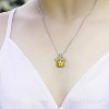 Maya's Grace Birthstone Paw Print Pendant Necklace, Rhinestone Gemstone, Pendant Necklace for Women - 3 of 4