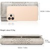 FATMOON Womens Wallets,RFID Blocking Leather Clutch Long Wallet,Holder Phone Organizer,Ladies Travel Purse Hollow Out Design - 3 of 4