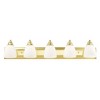 Livex Lighting Springfield 5 - Light Vanity in  Polished Brass - 3 of 4