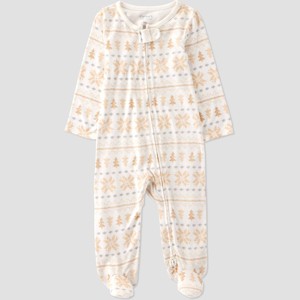Carter's Just One You® Baby Snowflakes Sleep N' Play - Ivory - 1 of 4