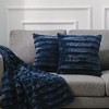 Cheer Collection Luxurious Faux Fur Throw Pillows Set of 2 - 2 of 4