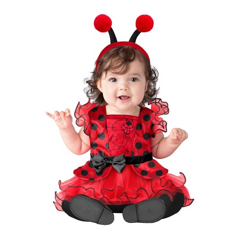 Baby Ladybug Costume, Infant Girl 1st Halloween Costume, Newborn