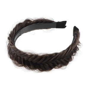 Unique Bargains Women's Synthetic Hair Braided Headband - 1 of 4