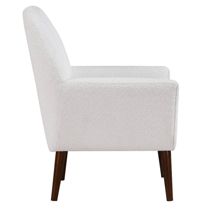 Comfort Pointe Polaris Mid Century Boucle Arm Chair White, 5 of 15