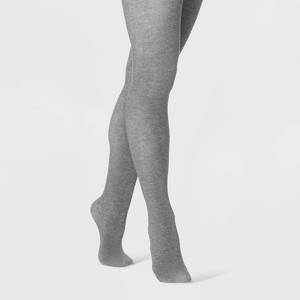Women's Flat Knit Fleece Lined Tights - A New Day™ - 1 of 2