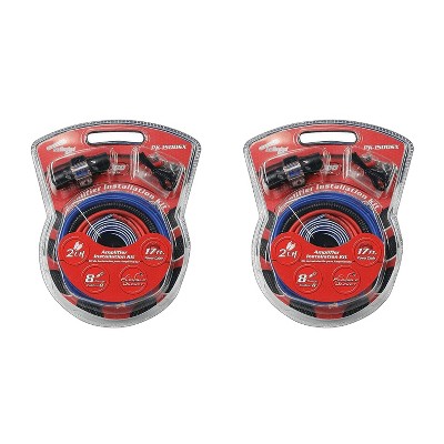 Audiopipe PK-1500SX 8 G.A. Wiring Kit for Car Audio Systems Up To 1500 Watts (2 pack)