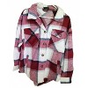Women's Plaid Collared Coat - LTX Sportswear L - 3 of 3