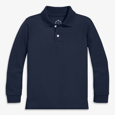 Primary Kids Long Sleeve Pique Polo