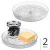 iDesign 9-Inch Plastic Lazy Susan Organizer for Bathroom - Set of 2 - Clear - 2 of 4