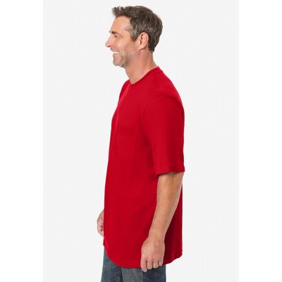 KingSize Shrink-Less Lightweight Pocket Crewneck T-Shirt
