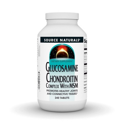 Glucosamine Chondroitin with MSM by Source Naturals, Inc.  -  240 Tablet