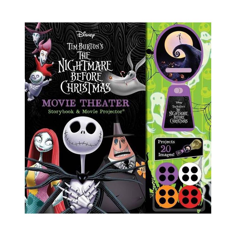 Disney: Tim Burton's the Nightmare Before Christmas Movie Theater Storybook & Movie Projector - by  Editors of Studio Fun International (Hardcover), 1 of 7