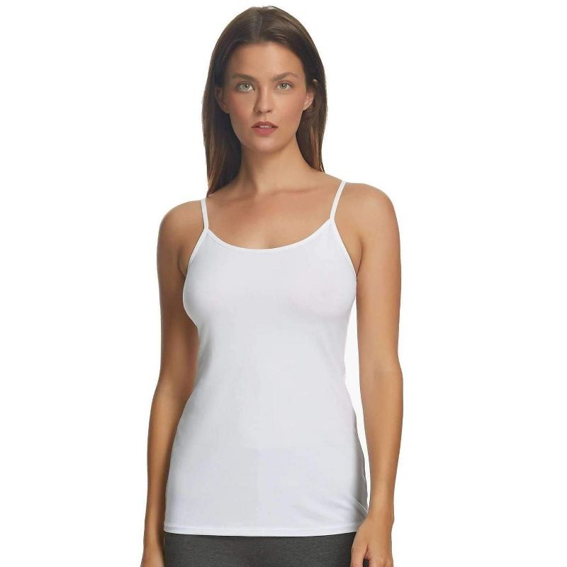 Felina Womens Cotton Modal Camisole, Adjustable Cotton Tank Top 3-Pack, 2 of 4