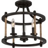 Quoizel Lighting Frontier 3 - Light Semi-Flush Mount in  Imperial Bronze - 2 of 4