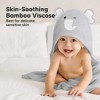 KeaBabies Cuddle Baby Hooded Towel, Organic Baby Bath Towel, Hooded Baby Towels, Baby Beach Towel for Newborn, Kids - 3 of 4