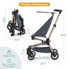Lightweight Baby Travel Trolley - Compact and Aircraft-Friendly Design, One-Handed Foldable, 8.4 Pound Carbon Fibre Frame, Breathable Fabric - 3 of 4
