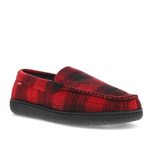 Levi's Mens Fields Buffalo Flannel Venetian House Shoe Slippers, Black/Red, Size XL - 1 of 4