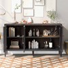 Modern Sideboard Buffet Cabinet, Accent Storage Cabinet With Adjustable Shelf, Entryway Cabinet, Media Console Table for Kitchen Living Room - 2 of 4