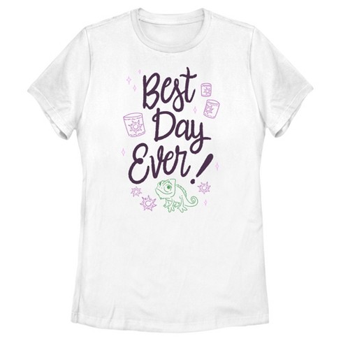 Women's Tangled Best Day Ever Pascal T-Shirt - White - 2X Large