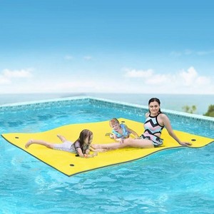 GEEMAX 9'x6' 3-Layer Floating Water Mat Thick Tear-Resistant XPE Foam For Lake Oceans - 1 of 4