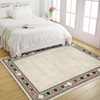 10x13 Machine Washable Modern Bordered Area Rug Non Slip Contemporary Geometric Accent Rugs for Living Room, Bedroom, Dining Room Office - 2 of 4
